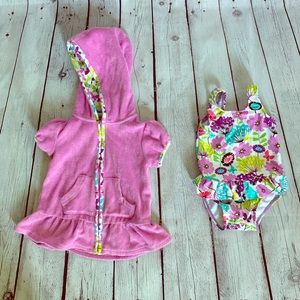 Vera Bradley baby swim matching set size 6-12mo